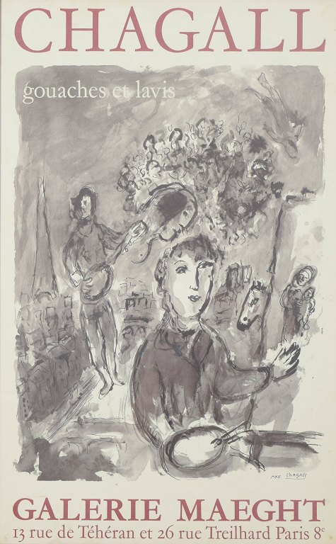 Marc Chagall, original poster.