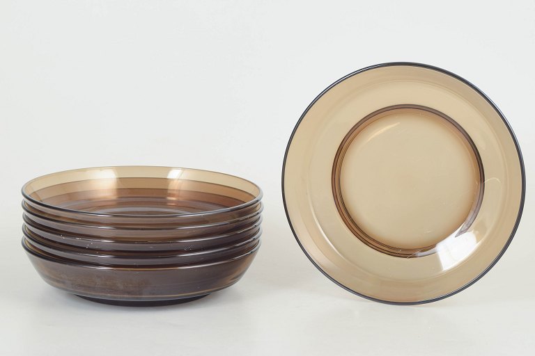 Vereco, set of six deep plates.