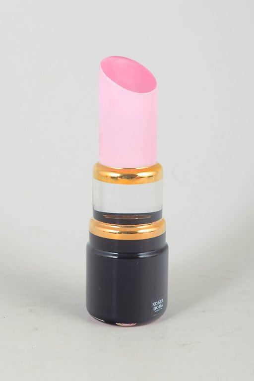 Åsa Jungnelius for Kosta Boda, glass sculpture in the form of a lipstick.
