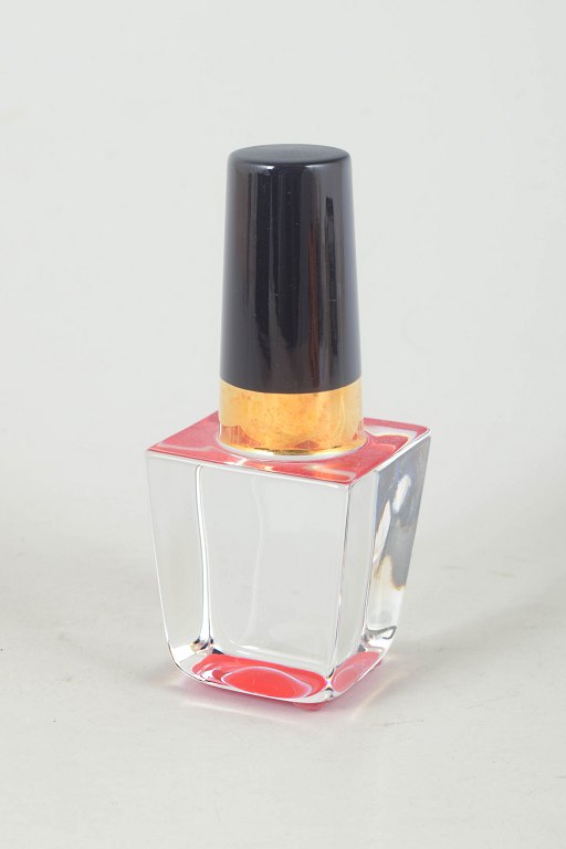 Åsa Jungnelius for Kosta Boda, glass sculpture in the form of nail polish.