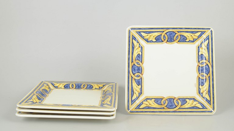 Tiffany Boutique, set of four dinner plates.