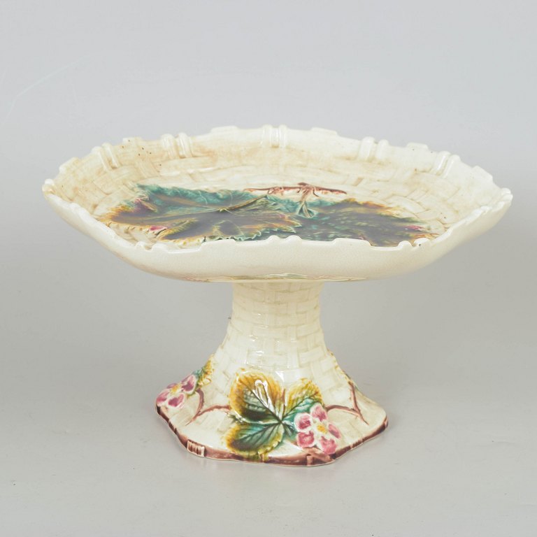 Gustavsberg majolica compote.