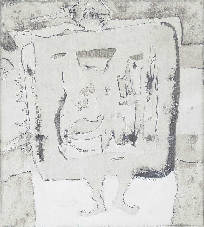 German painter, abstract oil on canvas.