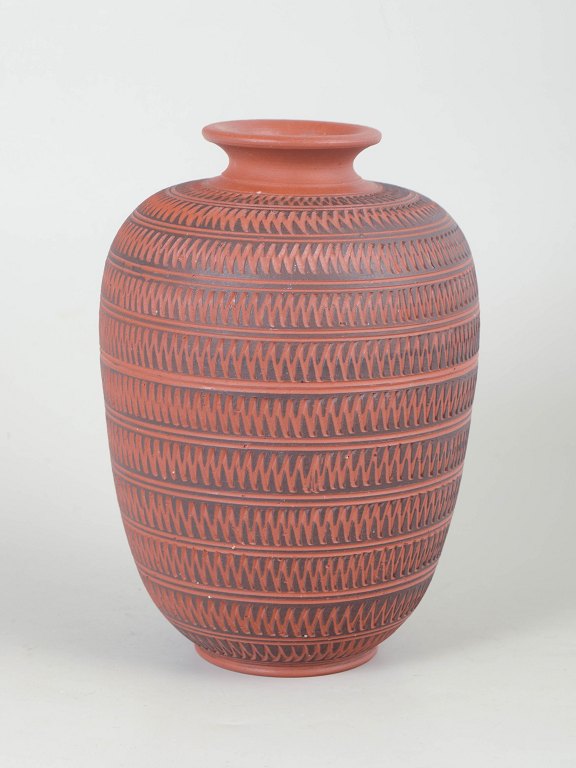 Danish terracotta vase from the 1930s.