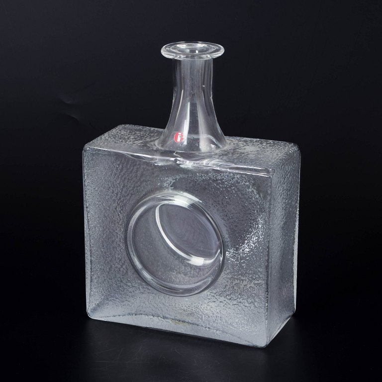 Tapio Wirkkala for Iittala, glass bottle.