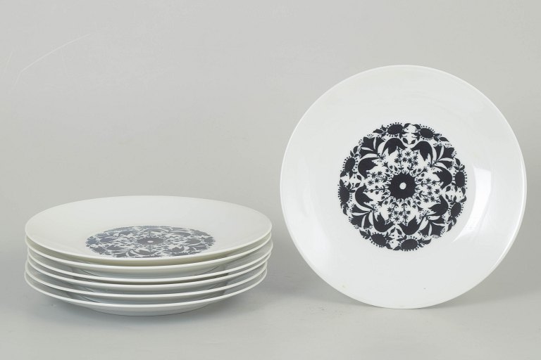 Bjørn Wiinblad for Rosenthal, set of seven plates.
