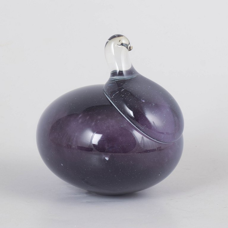 Meri Lasi Finland, art glass duck.