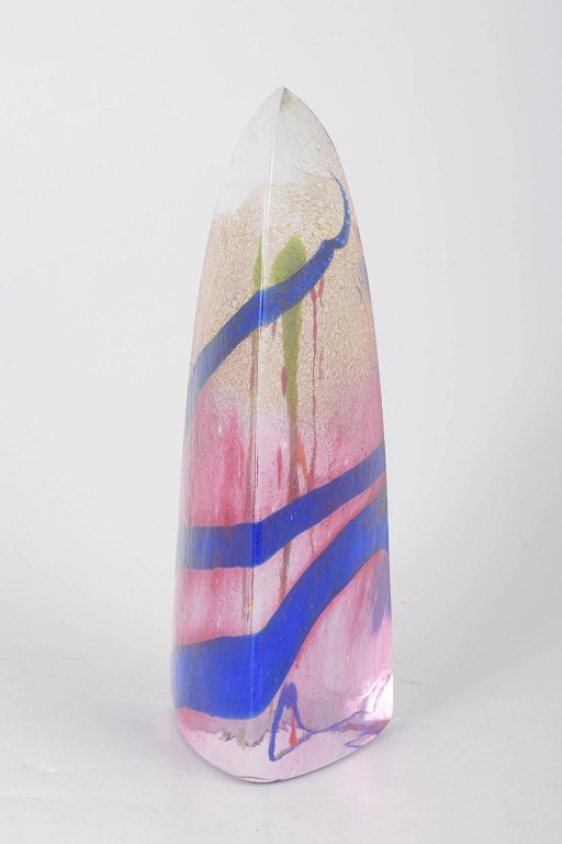 Bertil Vallien for Kosta Boda Atelier, unique glass object.