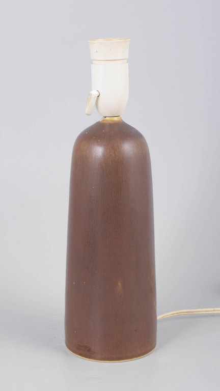 Per and Annelise Linnemann-Schmidt for Palshus, table lamp with hare’s fur glaze.