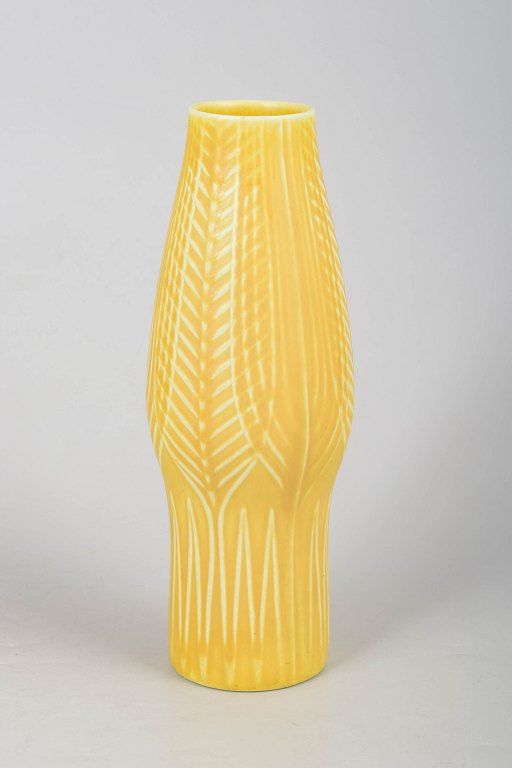 Anna-Lisa Thomson for Upsala-Ekeby/Gefle, yellow art deco vase.
