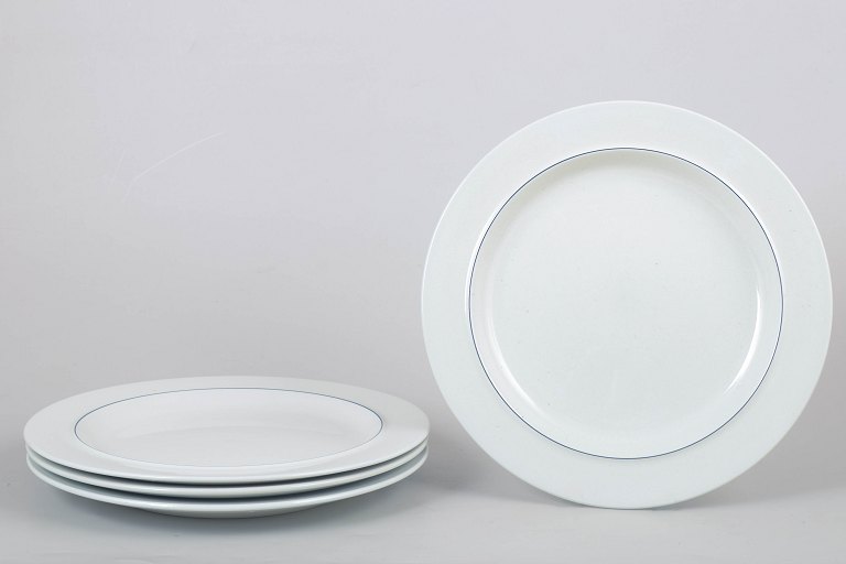 Grethe Meyer for Royal Copenhagen, set of four dinner plates.