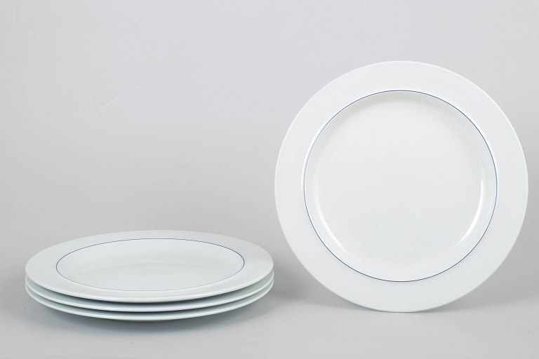 Grethe Meyer for Royal Copenhagen, set of four dinner plates.