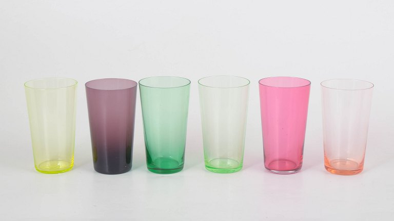 Monica Bratt for Reijmyre, set of six drinking glasses.