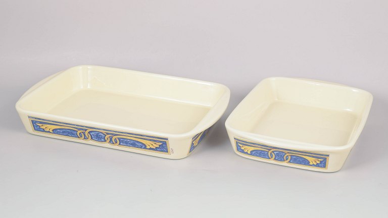 Tiffany Boutique, two oven dishes.
