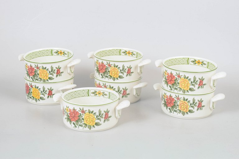 Villeroy & Boch Summer Day, set of seven pâté dishes.