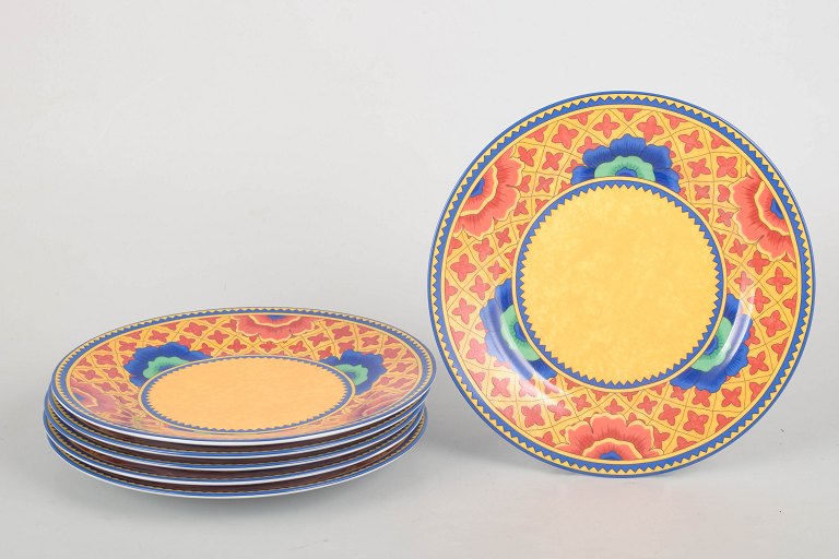 Laure Japy, set of six salad plates.