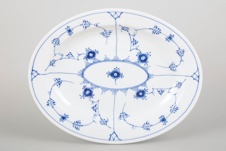 Royal Copenhagen Blue Fluted Plain, large oval serving dish.