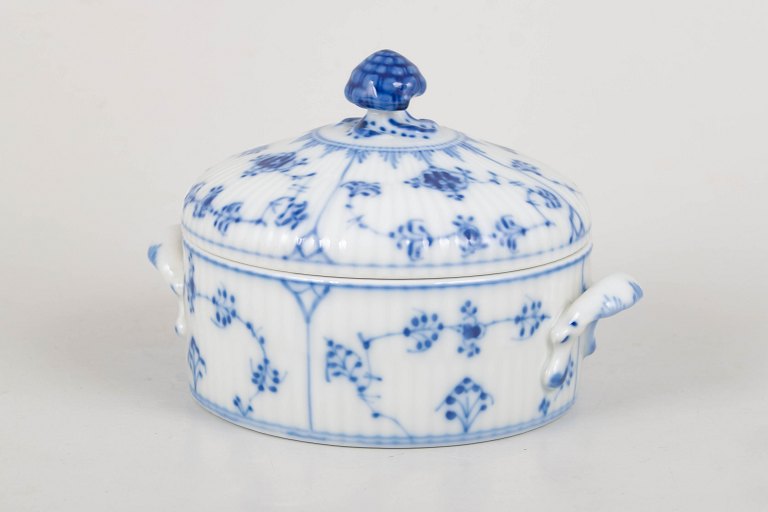 Royal Copenhagen Blue Fluted Plain, sugar bowl.
