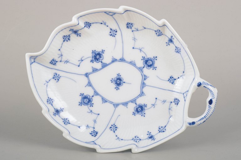 Royal Copenhagen Blue Fluted Plain, large dish with handle.