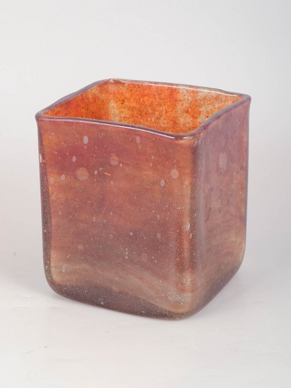 Per Lütken for Holmegaard, square vase.