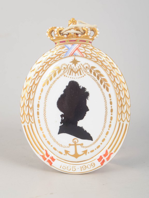Royal Copenhagen, commemorative plaque for Princess Marie.