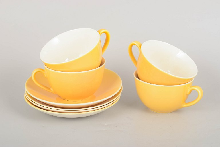 Aluminia, set of four tea cups.