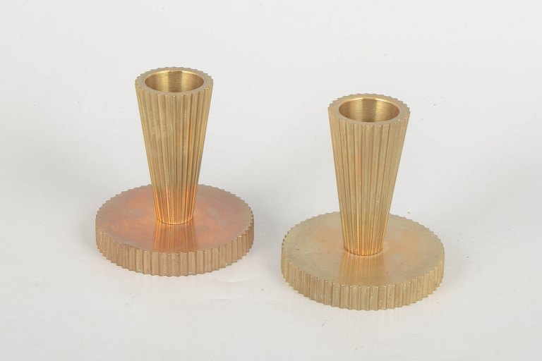 Tinos Denmark, pair of candlesticks.