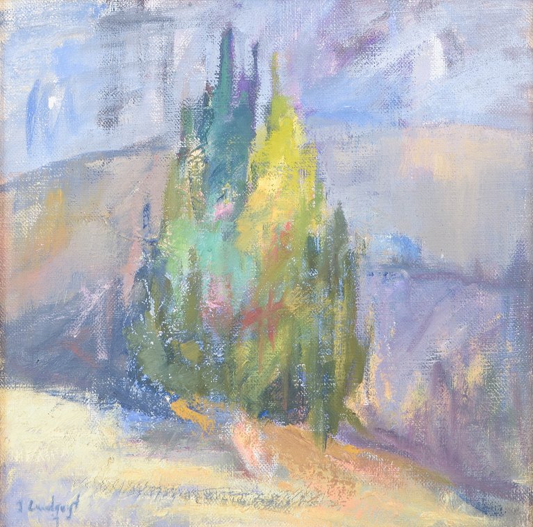Ingrid Lundqvist, oil on canvas, Swedish artist.