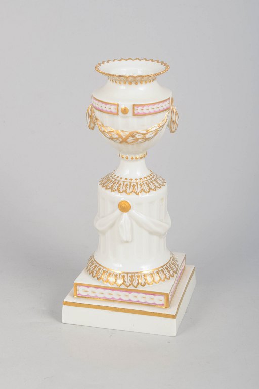 Royal Copenhagen, Flora Danica candlestick.