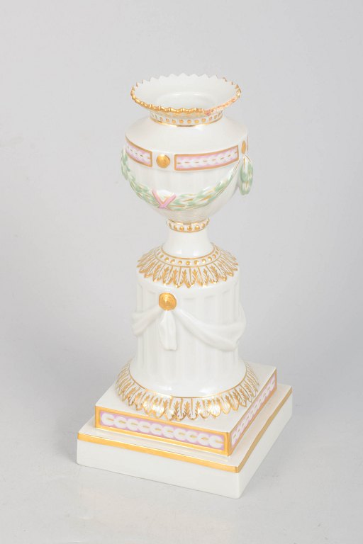 Royal Copenhagen, Flora Danica candlestick.