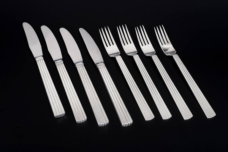 Georg Jensen Bernadotte, lunch set for four.