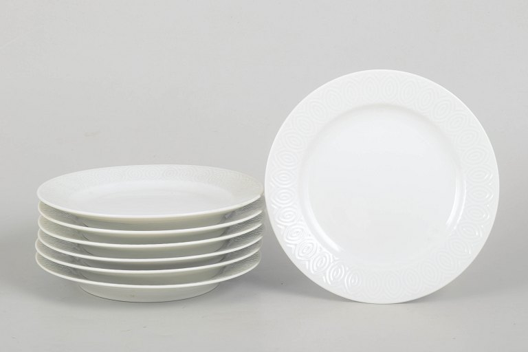 Axel Salto for Royal Copenhagen, set of seven side plates.