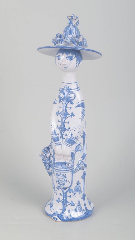 Bjørn Wiinblad, "summer" female figure from Det Blå Hus.