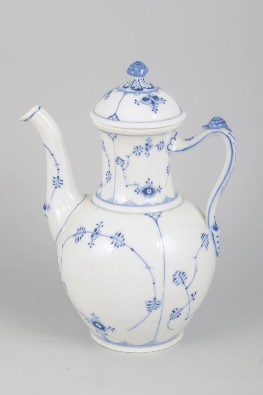 Royal Copenhagen Blue Fluted Plain, very large coffee pot.