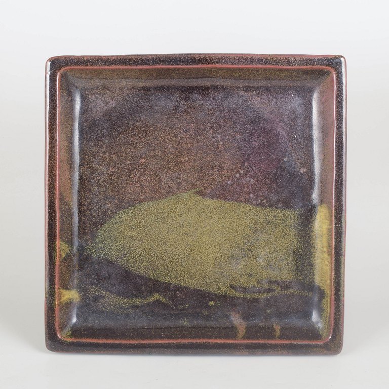 Édouard Chapallaz, large unique wall relief and dish.