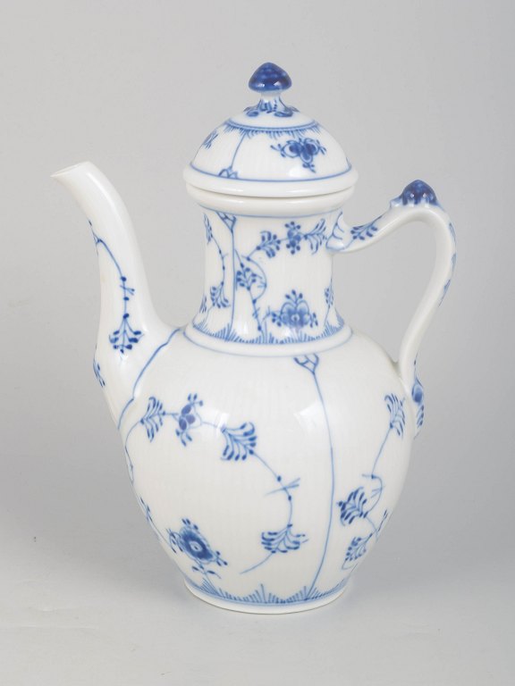 Royal Copenhagen, Blue Fluted Plain, coffee pot.