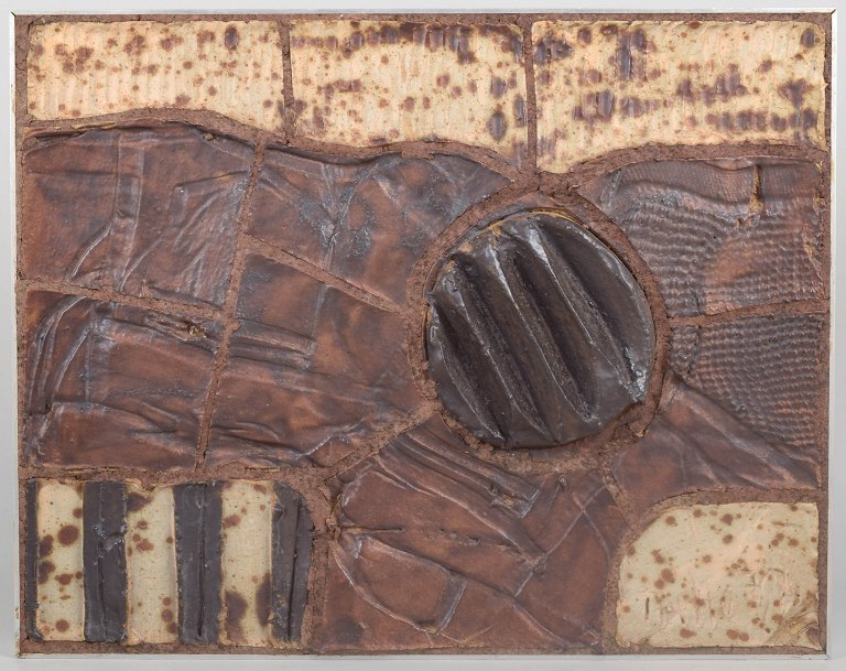 Trille Jørgensen, large stoneware relief.