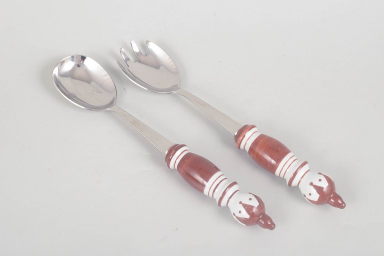 Bjørn Wiinblad for Rosenthal, salad serving set.