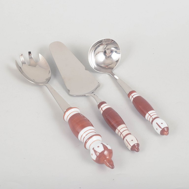 Bjørn Wiinblad for Rosenthal, set of three serving pieces.