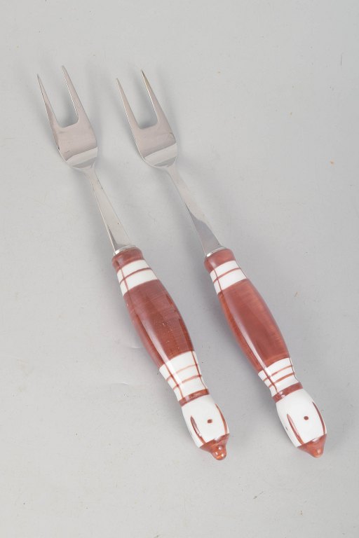 Bjørn Wiinblad for Rosenthal, pair of meat forks.