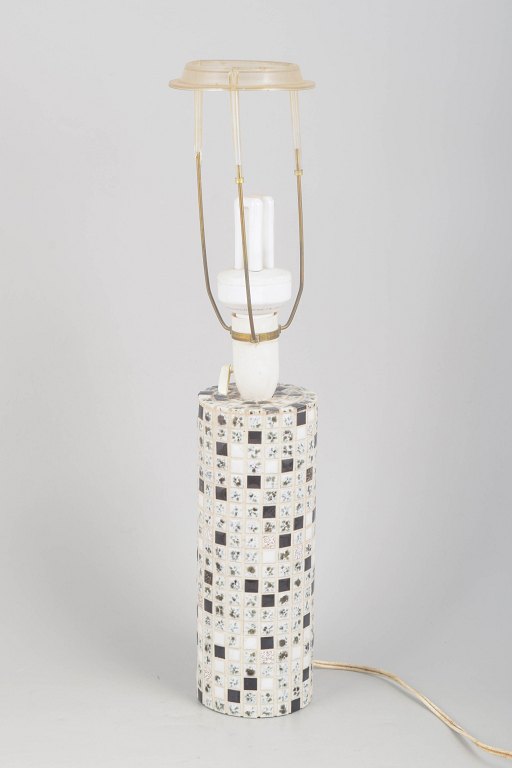 Italian mosaic ceramic lamp.