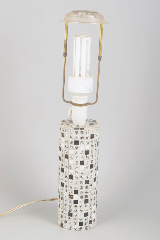 Italian mosaic ceramic lamp.