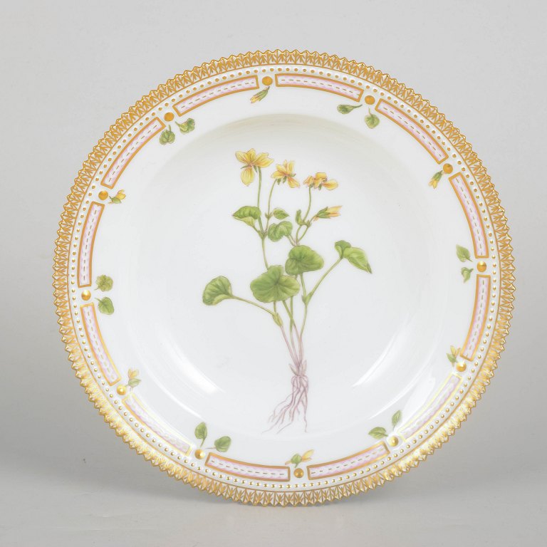 Royal Copenhagen, Flora Danica deep plate.
