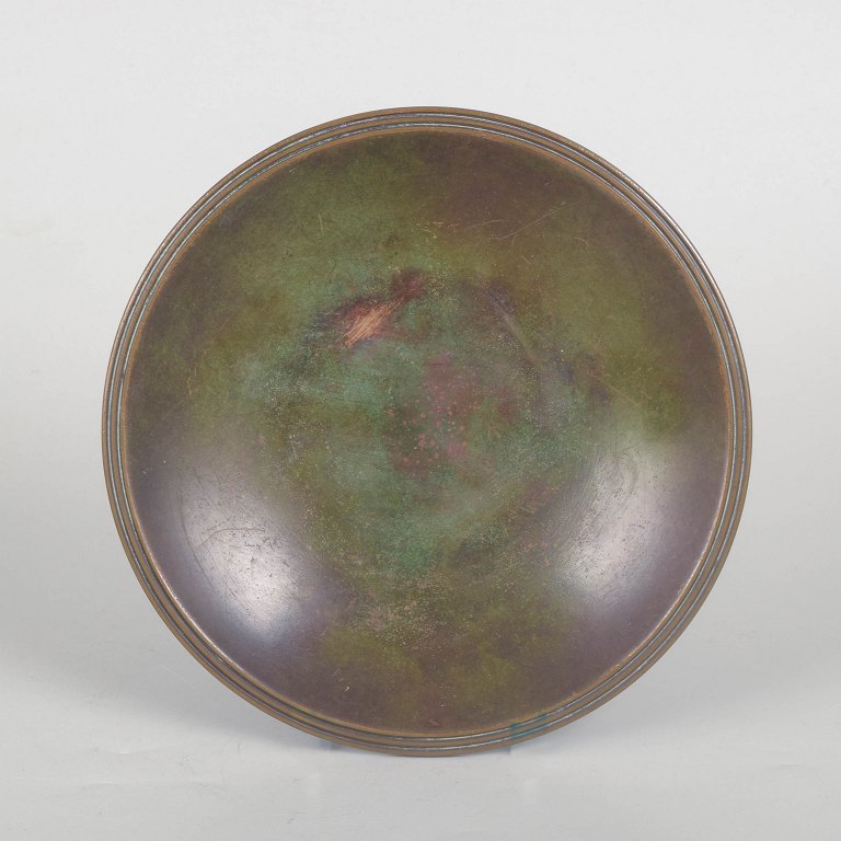 Just Andersen, Art Deco bronze dish.