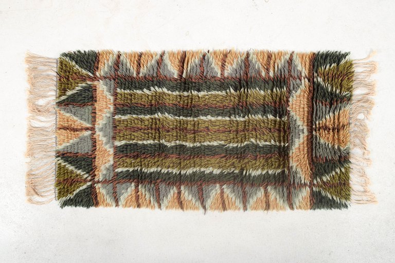 Swedish rya carpet, circa 1970s.