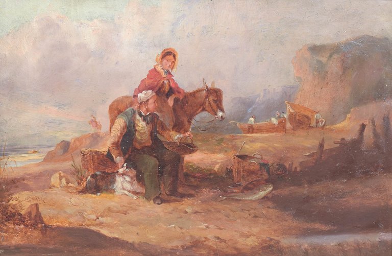 William Shayer, attributed, oil on canvas, British artist.