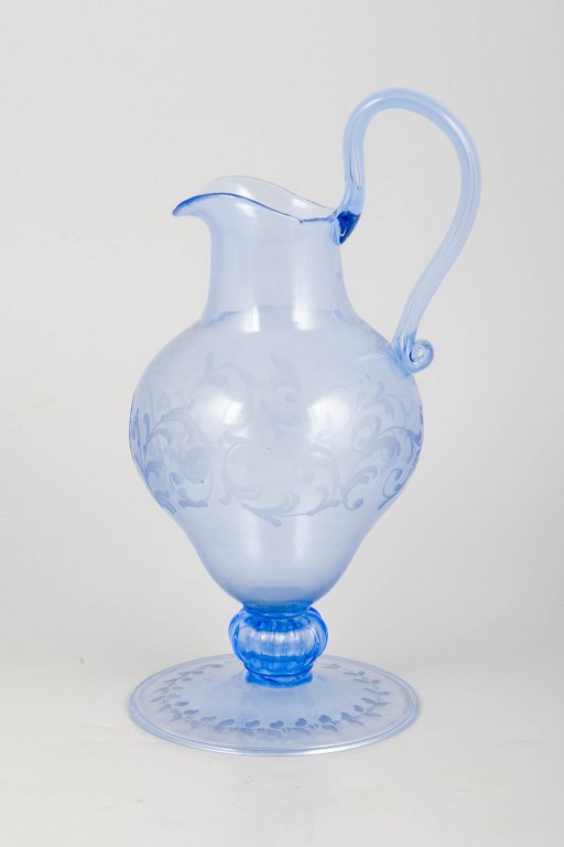 Murano wine decanter, mid-20th century.