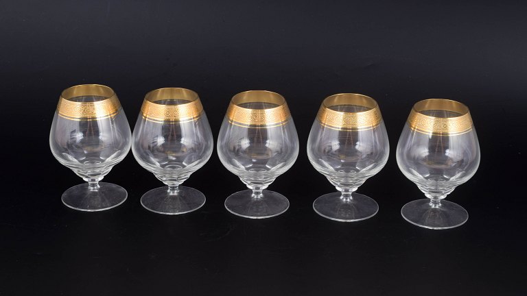 Theresienthal, set of six cognac glasses.