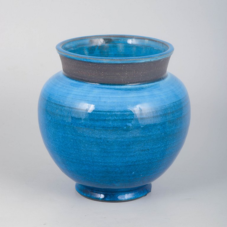 Nils Kähler for Kähler, turquoise vase.