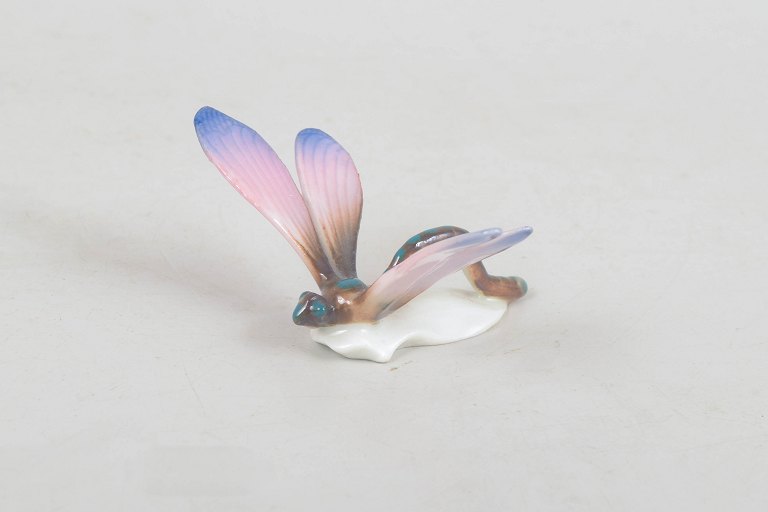 Karl Ens for Volkstedt, Art Deco dragonfly figurine.